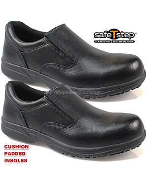 Mens safeT step Sage Black Leather NT-160003 