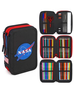 NASA 3 Zipped Filled Pencil Case TM1004P-1485