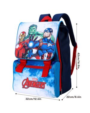 42 cm large Square Boys Backpack Avengers with Flap TMP-2100004024