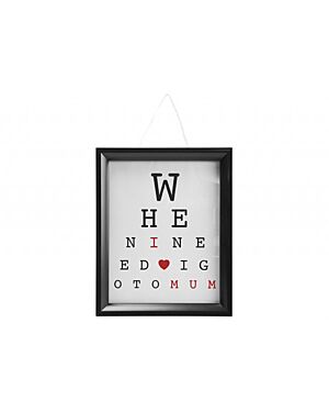 I LOVE MUM HANGING EYE TEST    FRAME WITH HANG TAG           ___PM-734035