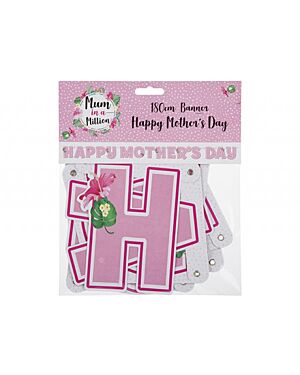 180CM CARD HAPPY MOTHERS DAY   BANNER IN OPP WITH HEADER.    ___PM-734079