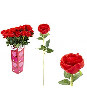 63CM ARTIFICIAL ROSE WITH      HANGTAG. RED ONLY W/DISPLAY   ___PM-737108