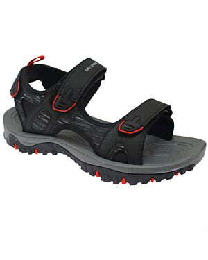 Dr Cardin Mens Sport Touch Fasten Sandals 7560 Black 6-11 (122111) NT-7560 Black 