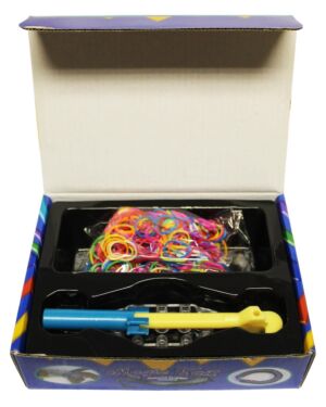 600Pcs Kit Box +Rainbow Colourful Rubber Loom Bands DIY Bracelet Making Set PL0215