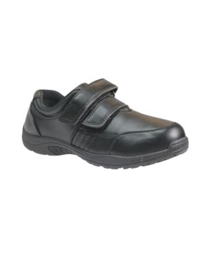 US Brass Harry Junior Boys Double Velcro School Shoes NT US821-B