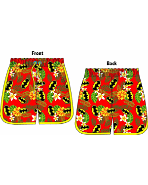 Mens DC Vintage Batman Board Swim Trunk Shorts S-XL PL1569
