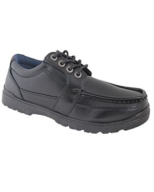 US Brass Mens Black Lace Up Shoes Berwick US253-M 6 TO 12 (6/1 7/2 8/3 9/4 10/2 11/2 12/1) 