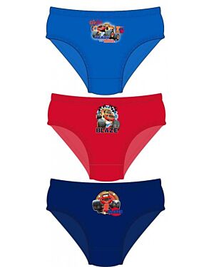 BOYS DISNEY BLAZE 3PK BRIEFS TD9753