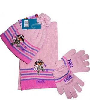DISNEY DORA HAT SCARF AND GLOVES SET TD10331