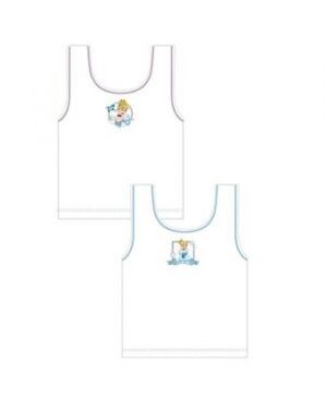 GIRLS CINDERELLA 2PK VESTS QA011