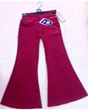 Girls Corduroy Flare Trousers with Lips - TD10119