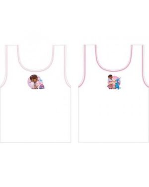 GIRLS DOC STUFFIN 2 PACK VEST - TD5317