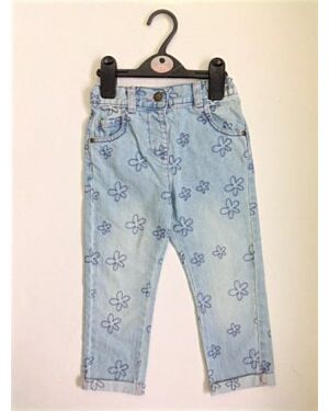 Girls Ex chain store Allover Embroidered Jeans QA582