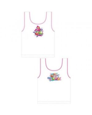 GIRLS SHOPKINS 2PK VESTS TD8519