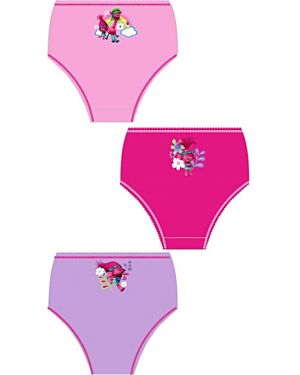 GIRLS TROLLS 3PK BRIEFS TD9779