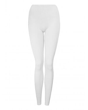 GIRLS PLAIN WHITE LEGGING TD9521