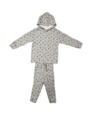 Causal Jogging Suit With Pockets  and all Over Print PL0101