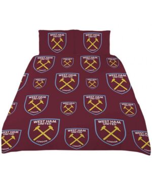 West Ham MULTICREST Duvet Set Double CCC0332