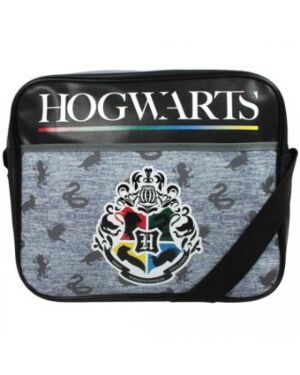 Harry Potter House Pride Hogwarts Black Satchel Messenger Courier Book Bag Kids PL036