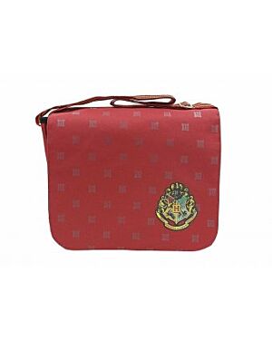 Harry Potter Crest Burgundy Messenger Despatch School College Uni Bag HP-1721