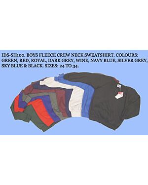 BOYS SCHOOL CREW NECK SWEATSHIRT-SH100