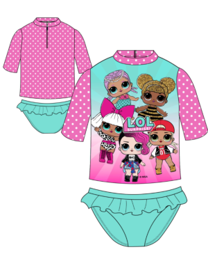 GIRLS LOL SURPRISE 2PC SWIM SET 4-10YRS WH32097