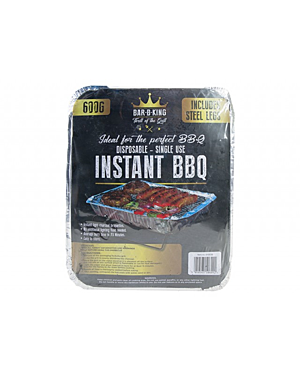 BAR-B-KING INSTANT BBQ WITH    STEEL LEGS W/PRINTED LID 600G