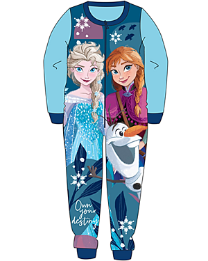 GIRLS FROZEN ONESIE 2-8 YEARS PL19419