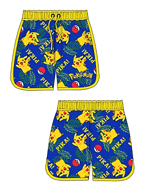 Mens Pokemon Board Swim Trunk Shorts S-XL PL1574