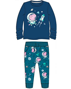 BOYS GEORGE PIG LONG SLEEVE TOP AND BOTTOMS 18MON-5YRS DM37002