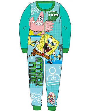 BOYS SPONGEBOB ONESIE 3 - 10 YEARS WH39002