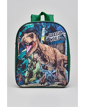 Jurassic world green leaf PV backpack