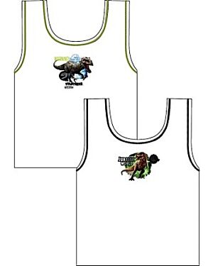 JURASSIC WORLD BOYS 2PK VESTS TD8629