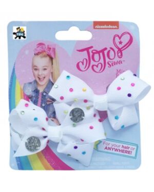 JoJo Siwa Metallic Bow 2 Pack - Siler TD10527