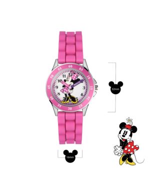 Disney Minnie Mouse Pink Silicon Strap Watch MN1157
