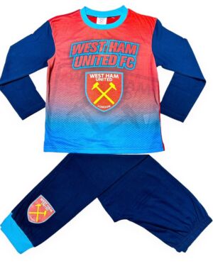 BOYS WEST HAM UNITED SUBLIMATION PYJAMAS TD10276