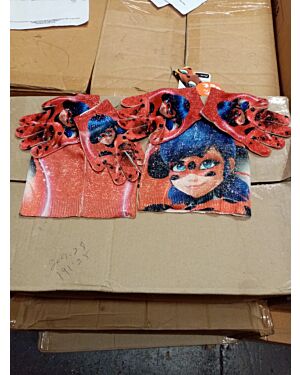 MIRACULOUS LADYBUG 2 HATS AND 2 GLOVES PL1507