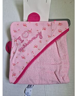I Love Mummy Embroidered Towelling Cuddle Robe DB004