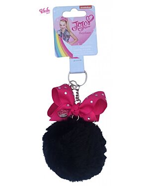 JoJo Siwa Rhinestone Bow Pom Pom Keychain Girls' Pompom