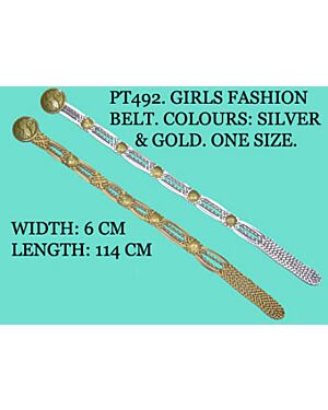Girls Fashionable Belt with design Buckle - PT492