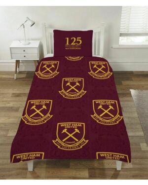 West Ham 125 Years Single Rotary Duvet set CCC0328