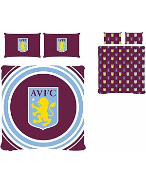 Aston Villa Pulse Duvet Set Double CC49664