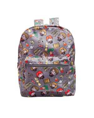 Official Harry Potter Chibi AOP Grey Backpack WL85819