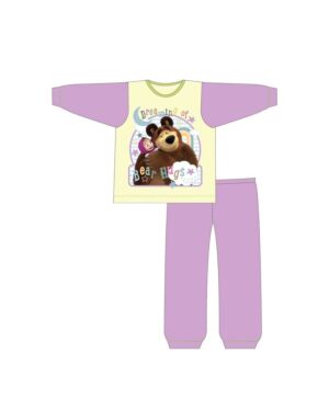 GIRLS Toddler MASHA AND THE BEAR SUBLIMATION Pyjamas PL1874