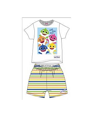 BOYS EXCHAINSTORE TODDLER BABY SHARK SHORTIE PYJAMAS PL717