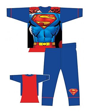 SUPERMAN BOYS NOVELTY SNUGGLE FIT PJS - MJ5826