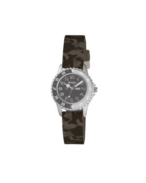 Tikkers Grey Camo Silicone Strap Grey Case Watch TK0211