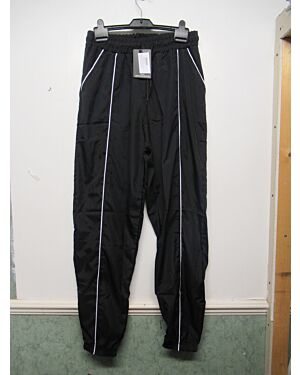 LADIES EX CHAIN BLACK / WHITE BINDING JOGGER PANT PL7004   
