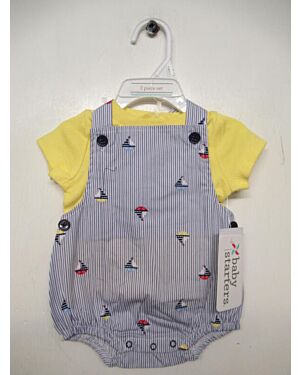 BABYS T-SHIRT PINAFORE SET  PL17150 