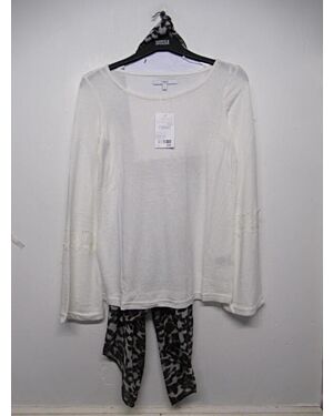 LADIES EXCHAIN STORE BRANDED TOP WITH SCARF PL17346 